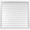 Ekena Millwork Vertical Surface Mount PVC Gable Vent: Functional, w/ 2"W x 2"P Brickmould Sill Frame, 40"W x 38"H GVPVE40X3803SF - alternate 1